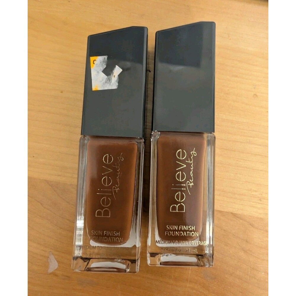 2 BELIEVE BEAUTY SKIN FINISH FOUNDATION Chestnut Medium To Full Discontinued